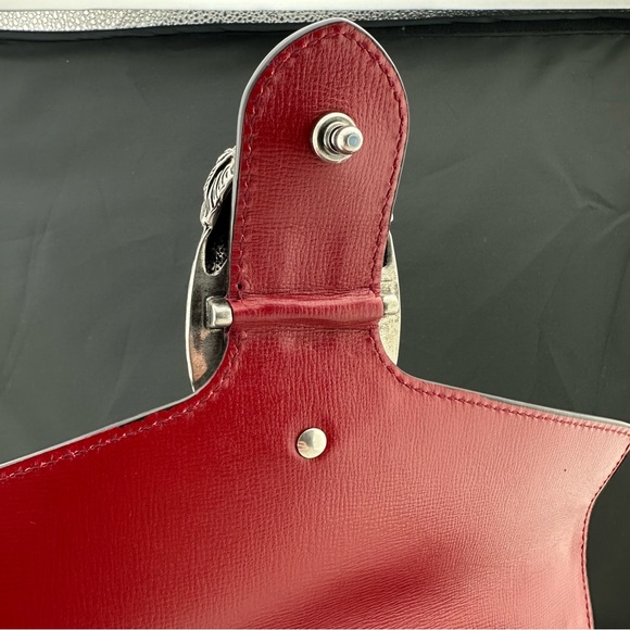 Gucci Small Dionysus Shoulder Bag in Ivory and Blue with Red Trim NEW W DUSTBAG - Picture 13 of 14